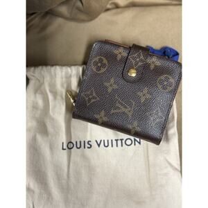 Louis Vuitton Monogram Compact Zip Bifold Wallet w/ Dustbag Giftable